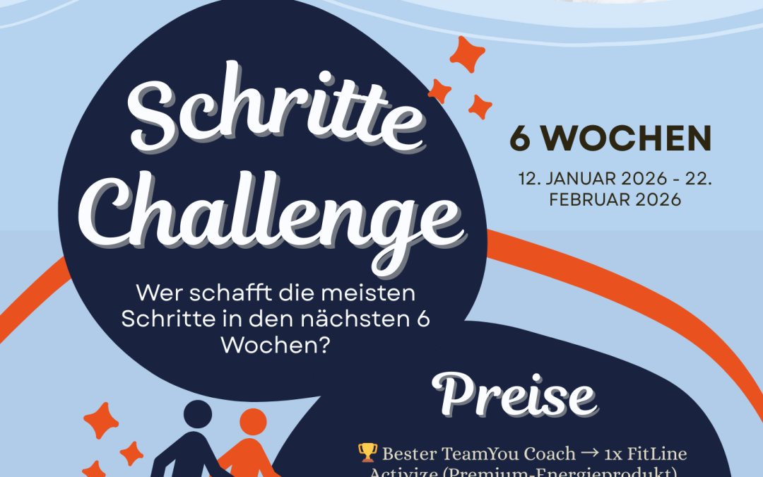 Gemeinsam gesund ins neue Jahr – mit unserer neuen FitLine Kooperation & 6-Wochen Schritte-Challenge