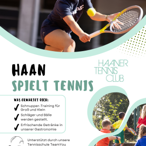 Schnuppertraining für den Haaner TC